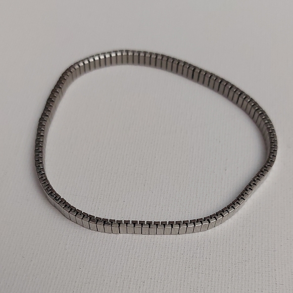 Milor Jewelry - Milor Omega Watch Band Silver Tone Stainless Steel Anklet Or Bracelet
